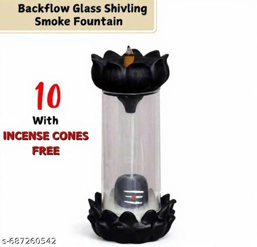 Backflow Glass Shivling Smoke Fountain