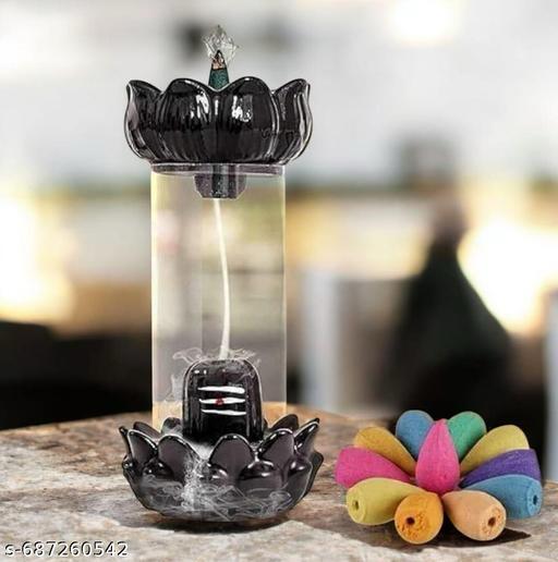 Backflow Glass Shivling Smoke Fountain
