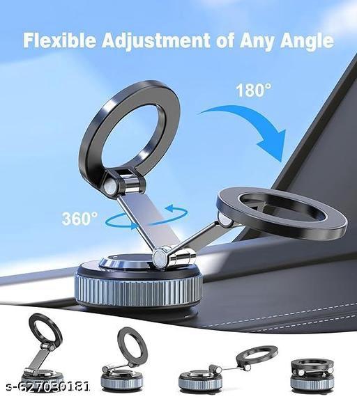 360° Adjustable Magnetic Car Phone Mount with Strong N55 Magnets – Dashboard & Windshield Holder